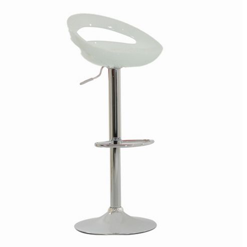 Image of Crescent White Breakfast Bar Stool