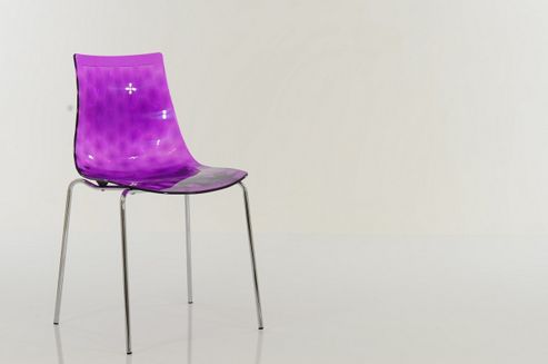 Image of Fizz Gel Dining Chair Purple