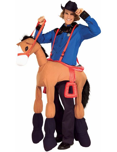 Image of Adult Just Horse'n Around Cowboy Costume