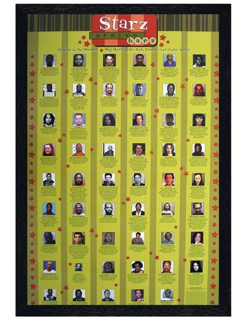 Image of Black Wooden Framed Starz Behind Barz Poster