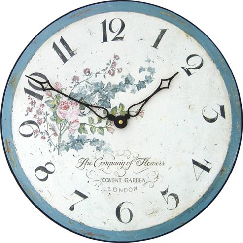 Image of Roger Lascelles Clocks Climbing Rose Wall Clock