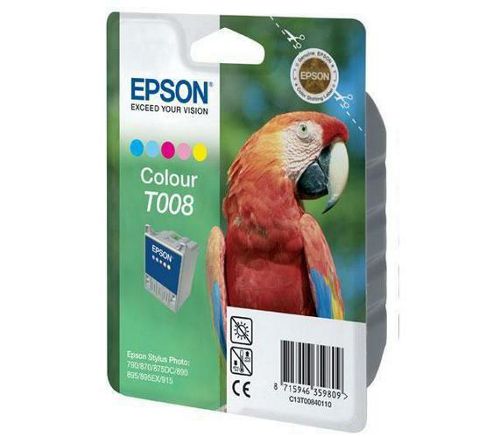 Image of Epson T008 Colour Printer Ink Cartridge