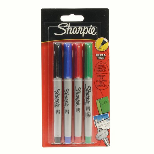 Image of Sharpie Assorted Markers 4 Pack - Ultra Fine