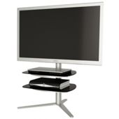 Alphason Radius Brushed Steel Cantilever TV Stand