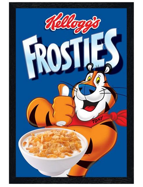 Image of Kellogg's Frosties Black Wooden Framed They're Gr-r-reat! Poster