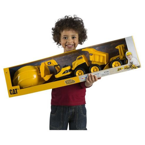 Image of Cat 8" Tough Tracks 3 Vehicle Pack With Helmet