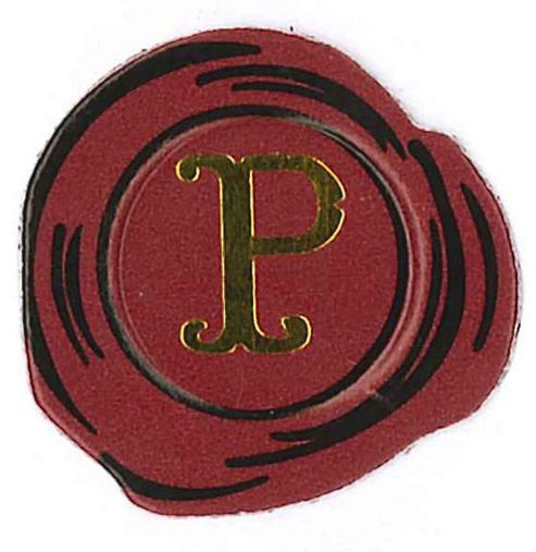 Image of Manuscript Wax & Seal Letter P