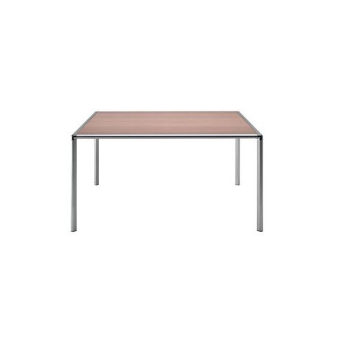 Image of Rexite Enrico X Rectangular Table - 85-95cm - 120cm X 85cm - Transparent Glass