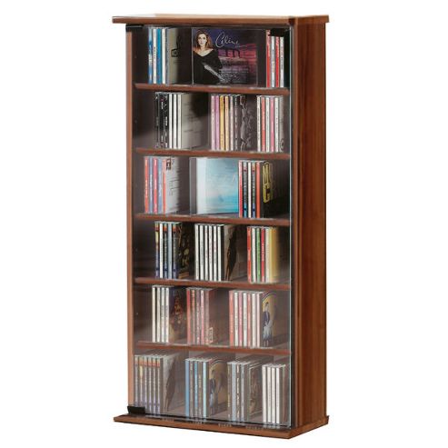 Image of Vcm Vetro Cd / Dvd Storage Tower - Cherry