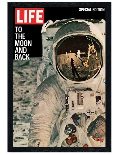 Image of Time Life Black Wooden Framed To The Moon And Back Poster