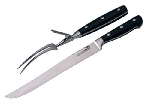 Image of Kitchen Craft Master Class Deluxe Two Piece Traditional Carving Set