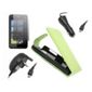 Green Flip Case, LCD Screen Protector, Car Charger, Mains Charger - HTC HD 7