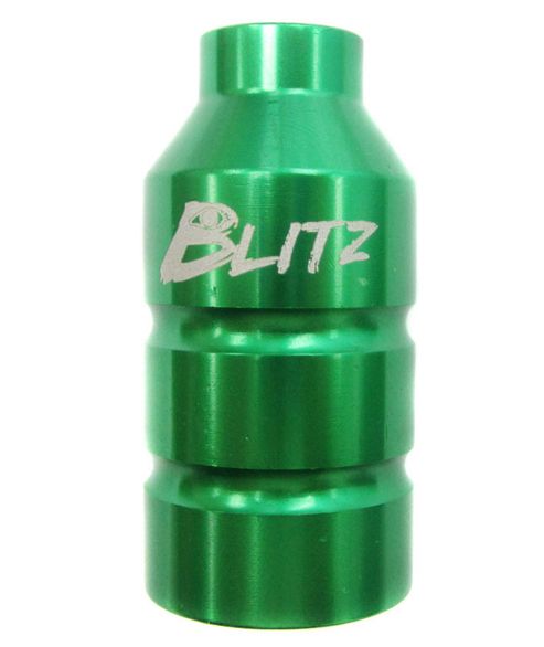Image of Blitz Pro Scooter Pegs Alloy Green C/w 60,70+80mm Axles
