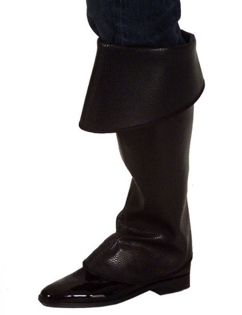 Image of Adult Black Below Knee Boot Tops
