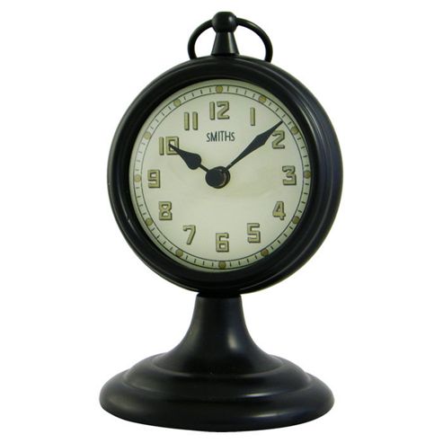 Image of Roger Lascelles Clocks Smiths Dashboard Mantel Clock - Black