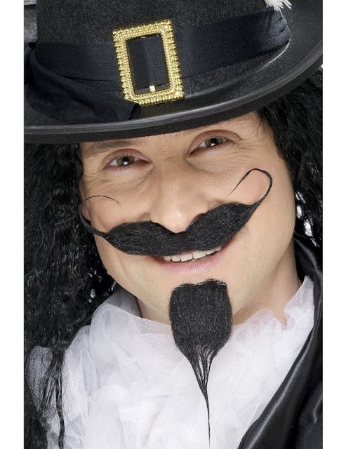 Image of Black Cavalier Beard & Moustache