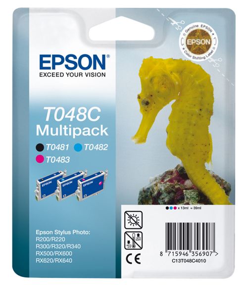 Image of Genuine Epson Multipack T048c Ink Cartridge - C13t048c4010