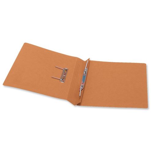 Image of Q-connect Transfer File Foolscap/a4 35mm Capacity Orange Pack Of 25