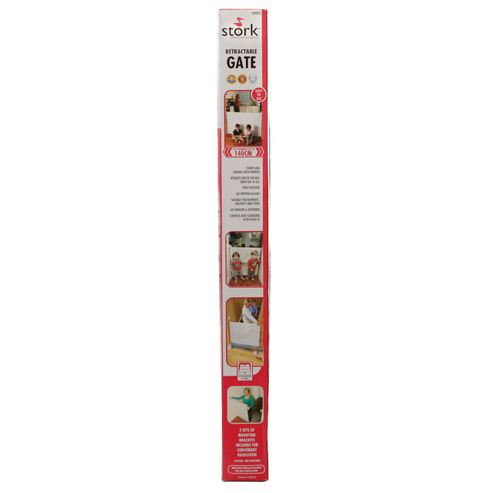 Image of Stork Childcare Products Retractable Gate (white)