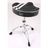 Mapex T756B Special Edition Stripe Top Saddle Throne (Black w/White Stripe)