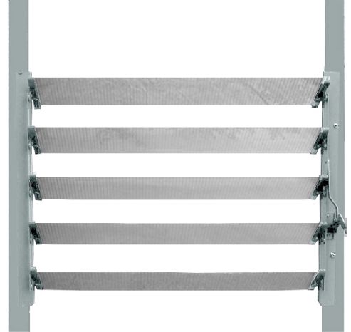 Image of Nison Greenhouse Universal Louvre Vent In Silver
