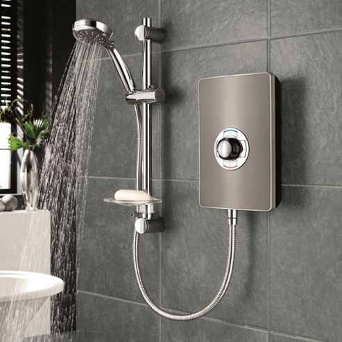 Image of Triton Collection Ii 9.5kw Electric Shower Gun Metal Grey