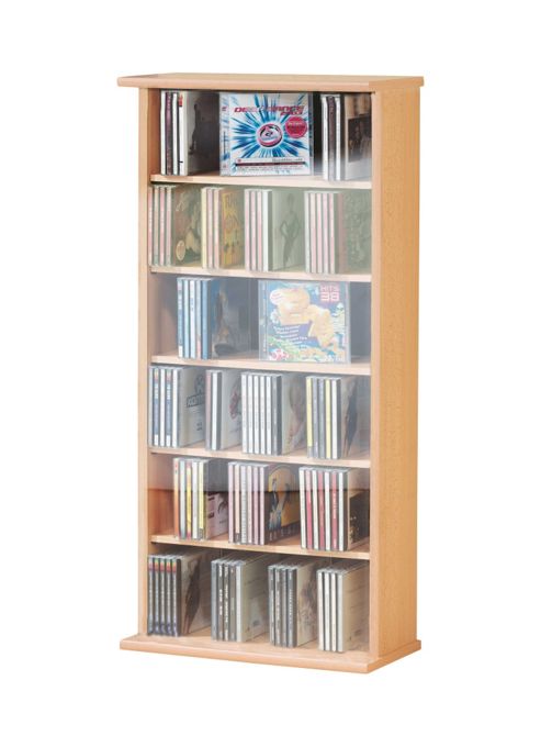 Image of Vcm Vostan Cd / Dvd Tower - Beech