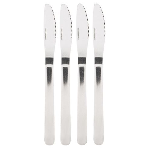 Image of Tesco Value Stainless Steel Knives 4pk