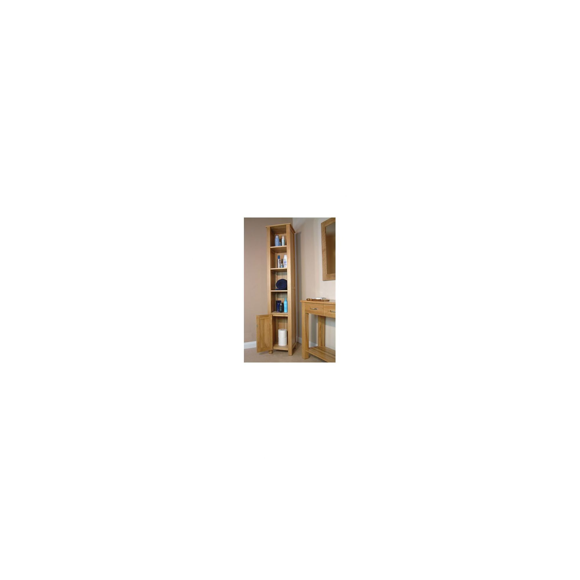 Baumhaus Mobel Oak Open Bathroom Unit Tall at Tescos Direct