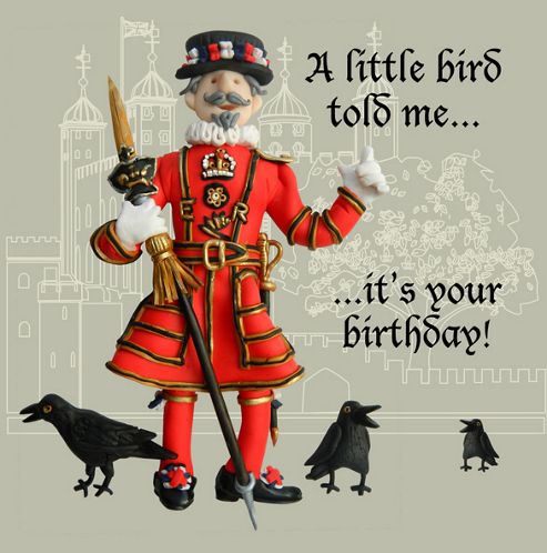 Image of Holy Mackerel A Little Bird& Greetings Card