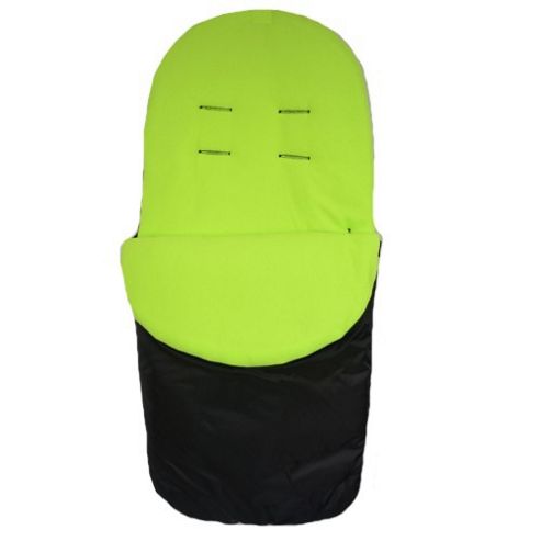 Image of Preciouslittleone Stroller Footmuff (black/lime)