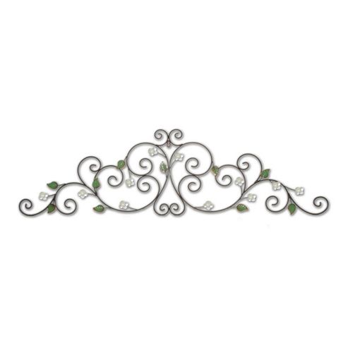 Image of Novus Imports Snowdrop Scroll Metal Wall Art