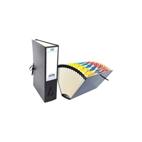 Image of Elba Expanding File 16-pocket Black Mylar 100080766