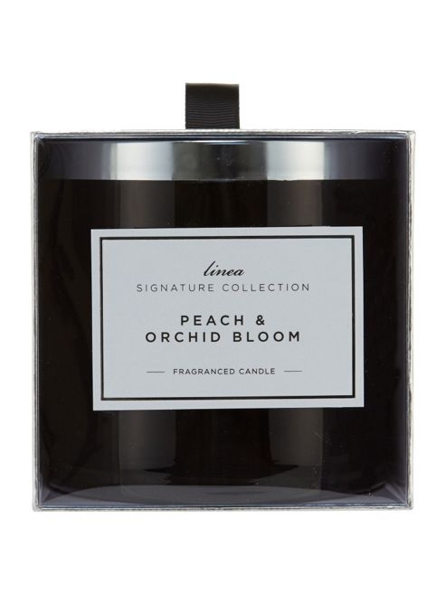 Image of Linea Peach & Orchid Bloom Large Candle In Peach