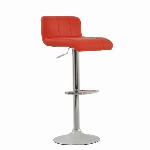 Image of Neptune Red Padded Seat Bar Stool