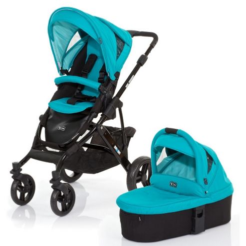 Image of Abc Design Mamba 3 In 1 Pushchair & Carrycot (black/coral)