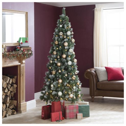 Buy Festive Prelit Rhode Island Slim Christmas Tree, 7ft from our