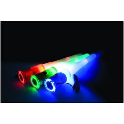 4-In-1 LED Glow Stick/Flashlight/Torch/Whistle Red