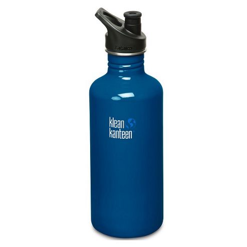 Image of Klean Kanteen 1182ml Classic Water Bottle Blue Planet (w/sport Cap 3.0)