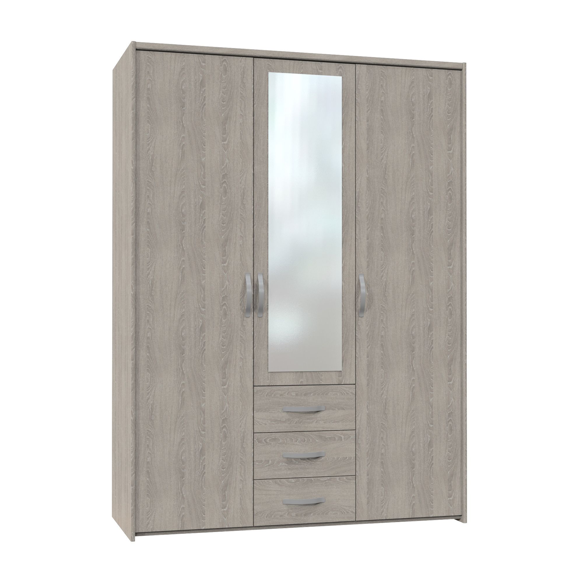 Altruna Now 3 Doors Wardrobe - Oak at Tesco Direct