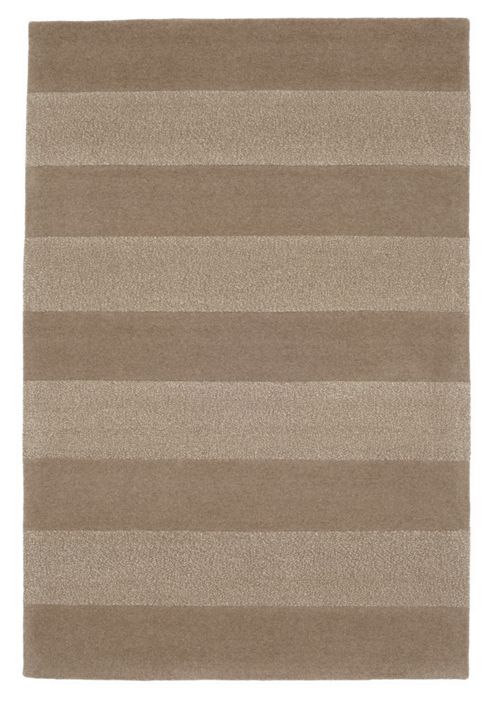 Image of Husain International Stripes Brown Tufted Rug - 180cm X 120cm (5 Ft 11 In X 3 Ft 11 In)