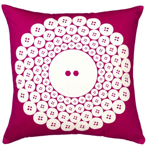 Image of Graduate Collection Button Cushion - Pink