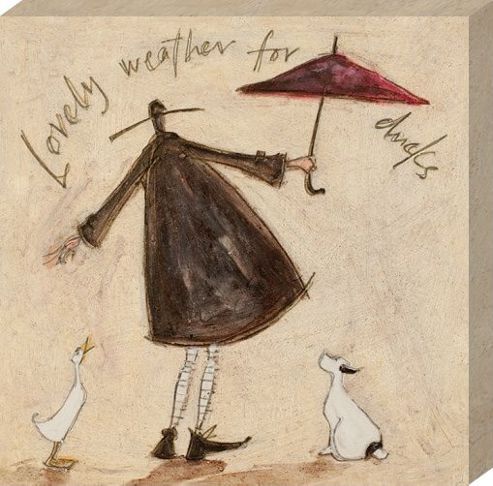 Image of Sam Toft Lovely Weather For Ducks Canvas Print