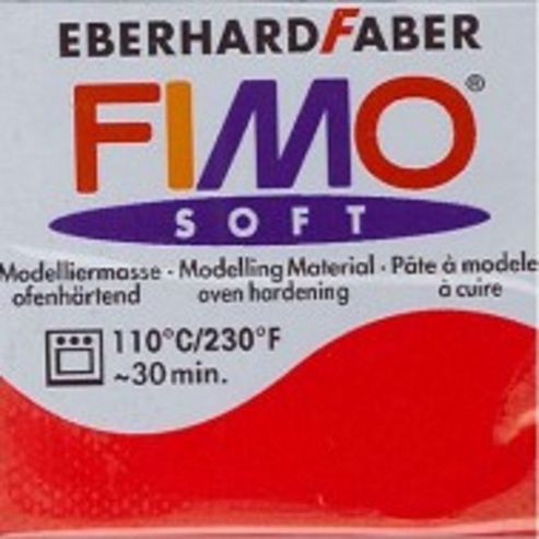 Image of Fimo Soft 56g Cherry Red