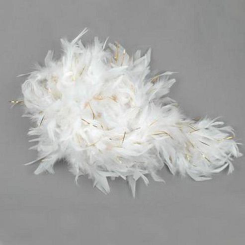 Image of F132 Chandelle Boa White/gold