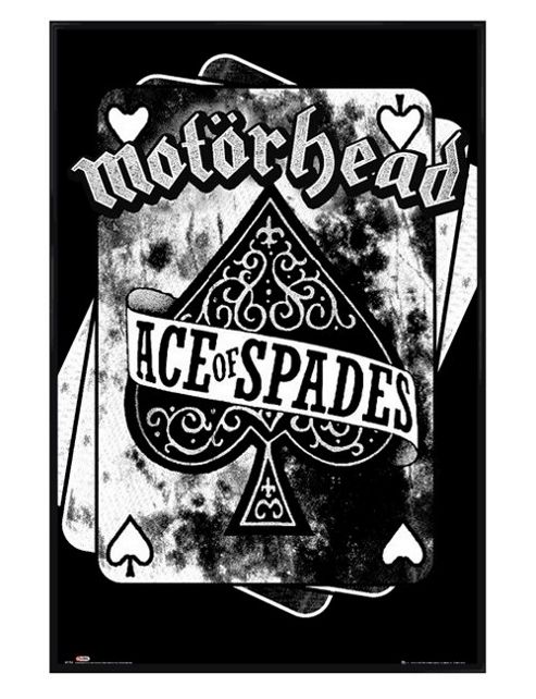Image of Gloss Black Framed Motorhead Ace Of Spades Poster