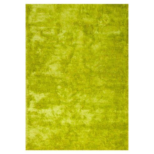 Image of Trinity Creations Lounge Lowland Granny Smith Shaggy Rug - 230 Cm X 160 Cm (7 Ft 6 In X 5 Ft 2 In)