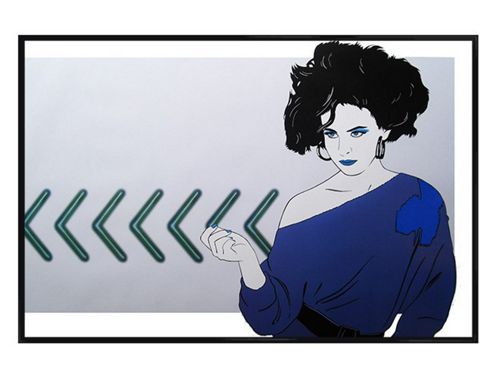 Image of Bertrand Gloss Black Framed Eighties Female Poster