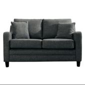 Buckingham Fabric Small Sofa in Charcoal