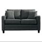 Buckingham Fabric Small Sofa in Charcoal